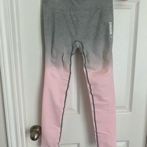 Gymshark ombre seamless legging grey/pink